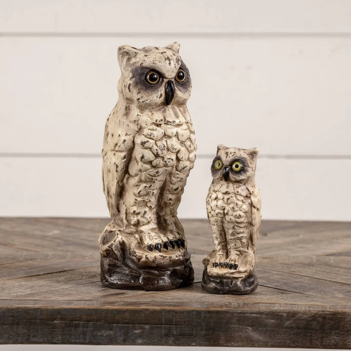 1eFall-Ragon-House-Collectable-6-Vintage-White-Owl-Centerpiece-Figurine_1