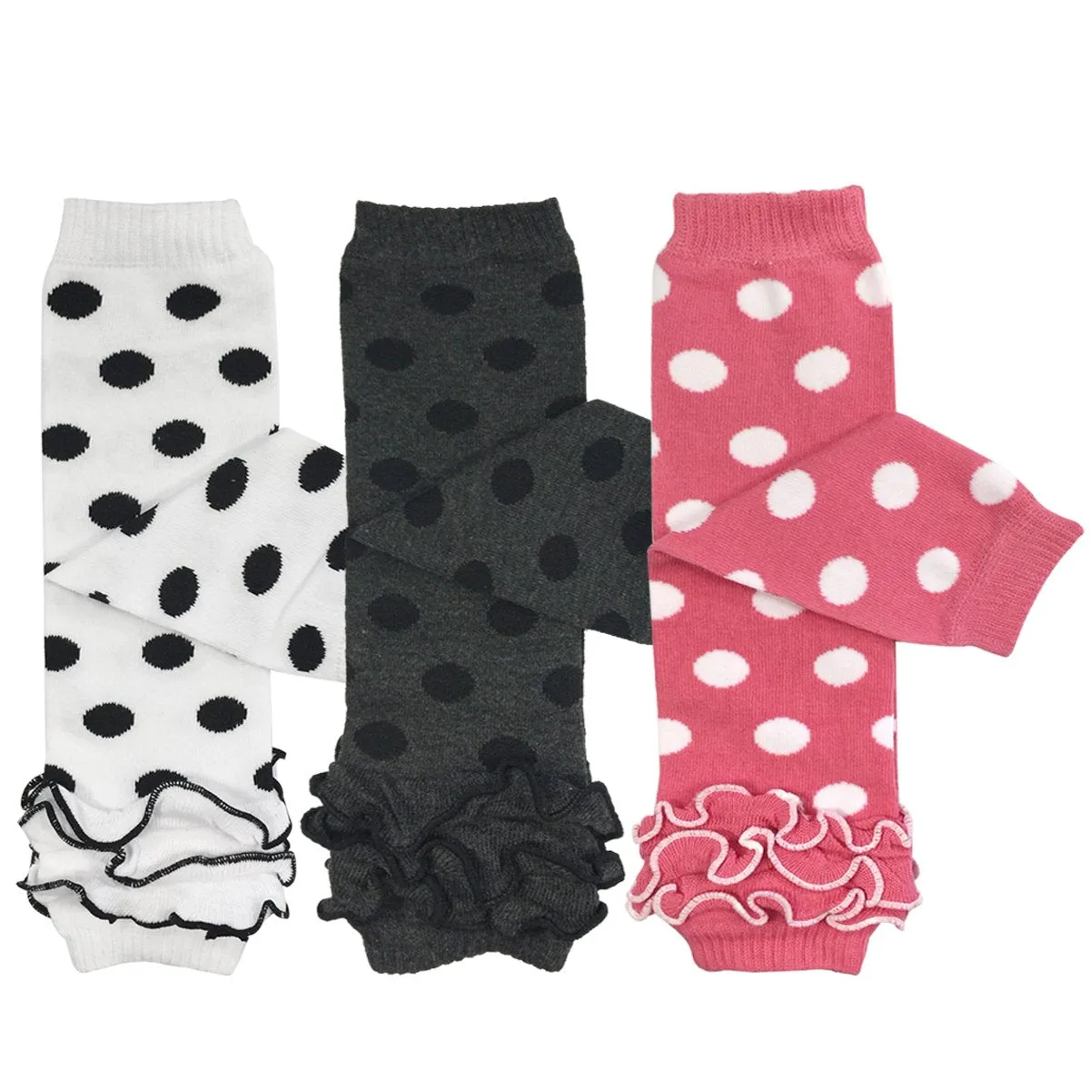 1nWrapables-Dots-and-Ruffles-Baby-Leg-Warmers-Set-of-3-