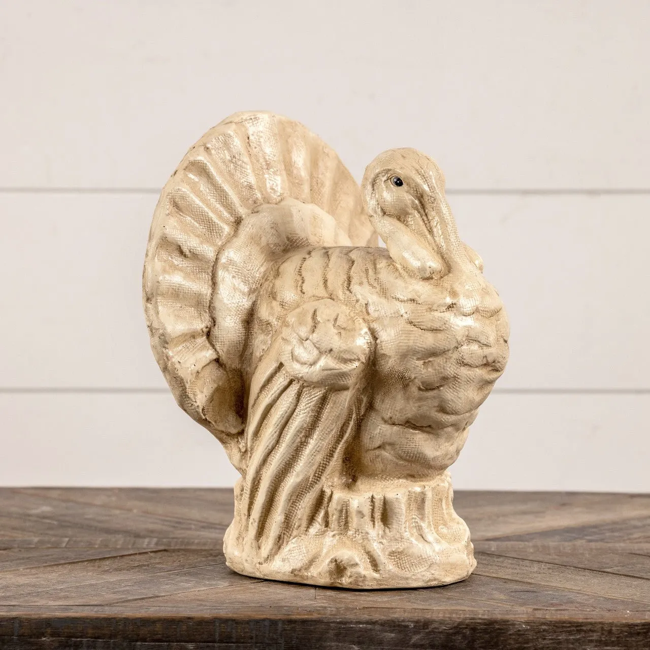 2lFall-Ragon-House-Collectable-12-Antique-White-Turkey-Centerpiece-Figurine_1