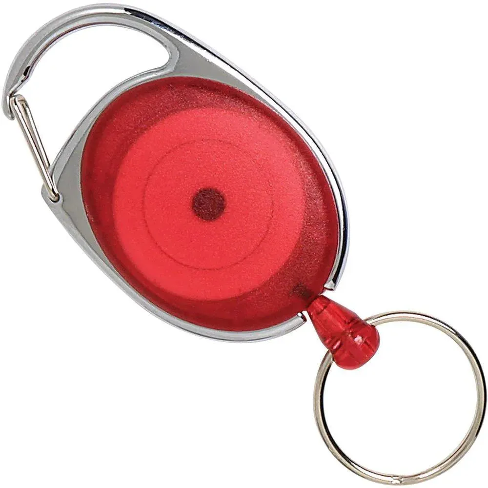 2qRexel-Retractable-Key-Chain-Ring-Holder-Snap-Lock-Red-12-Pack_1