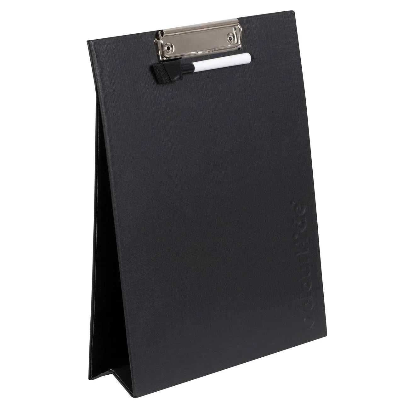 3gColourhide-Clipboard-Easel-Standing-with-Whiteboard-Eraser-Marker-Black-Pack-10