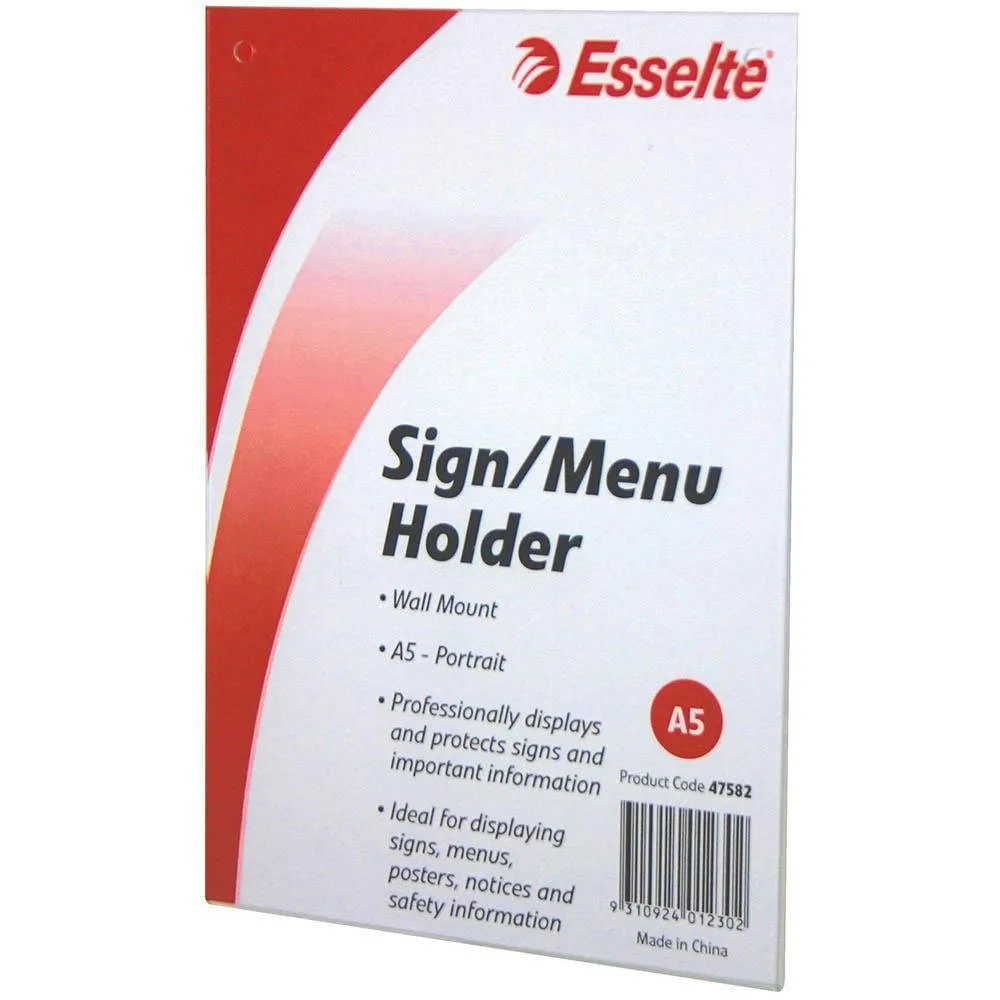 5uEsselte-Sign-Menu-Holder-Wall-Mount-Portrait-A5