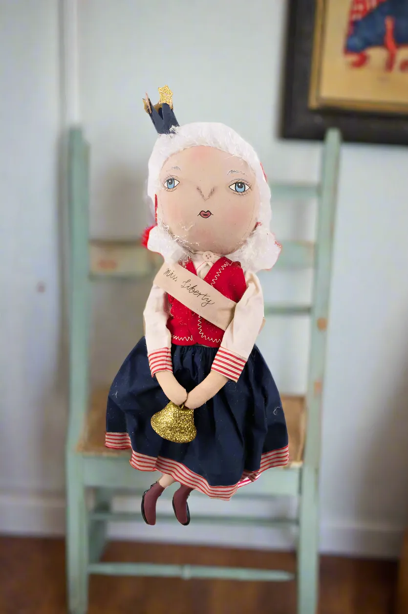 7bPrimitive-Folk-art-Americana-Patriotic-Miss-Liberty-Doll-Joe-Spencer-15-