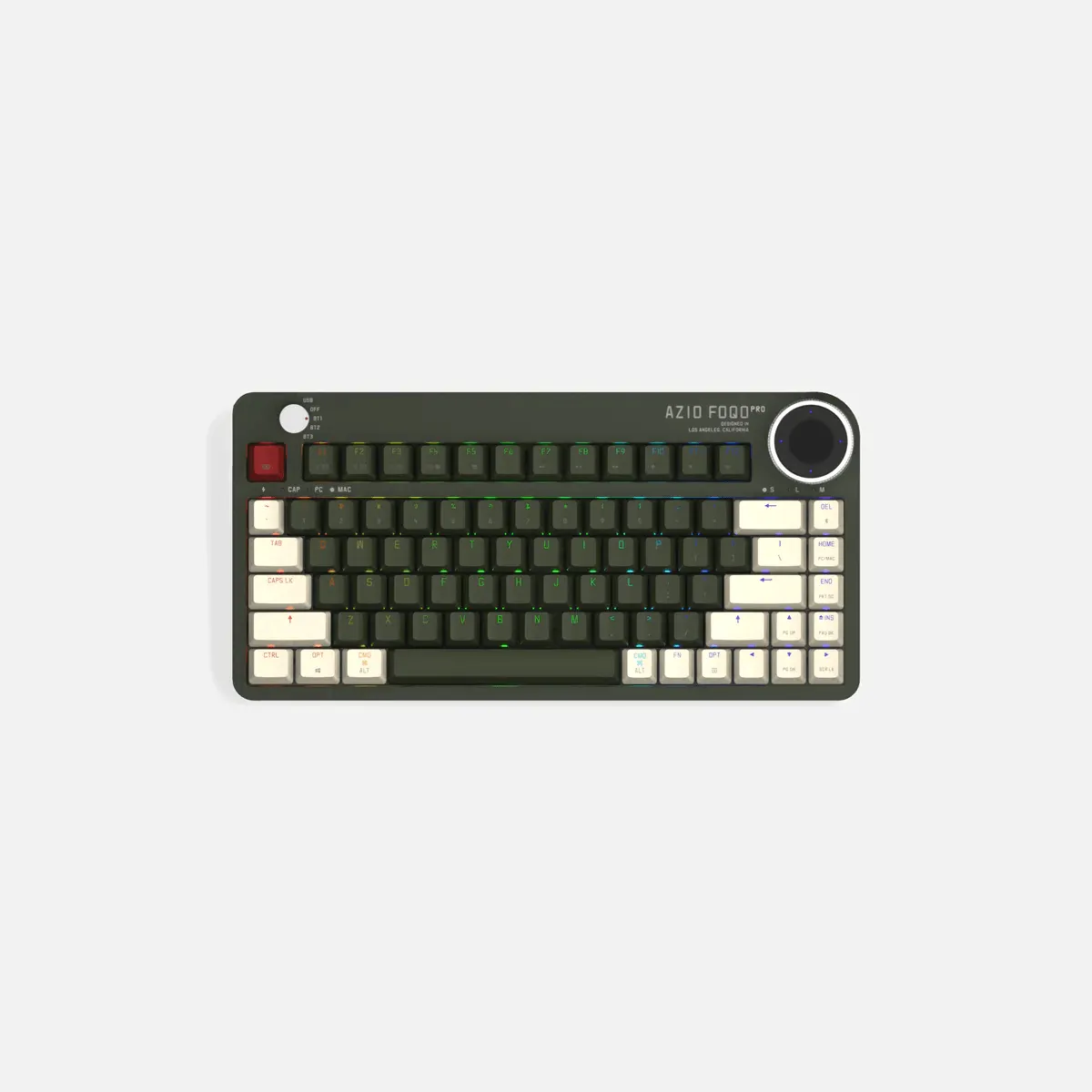 7oAZIO-FOQO-Mechanical-TKL-Keyboard-Pro-Wireless-Hot-Swappable-RGB-Olive-Green-Dark_1