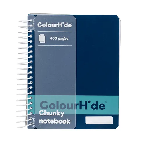 8lColourhide-Chunky-Notebook-400-Page-Navy-Blue