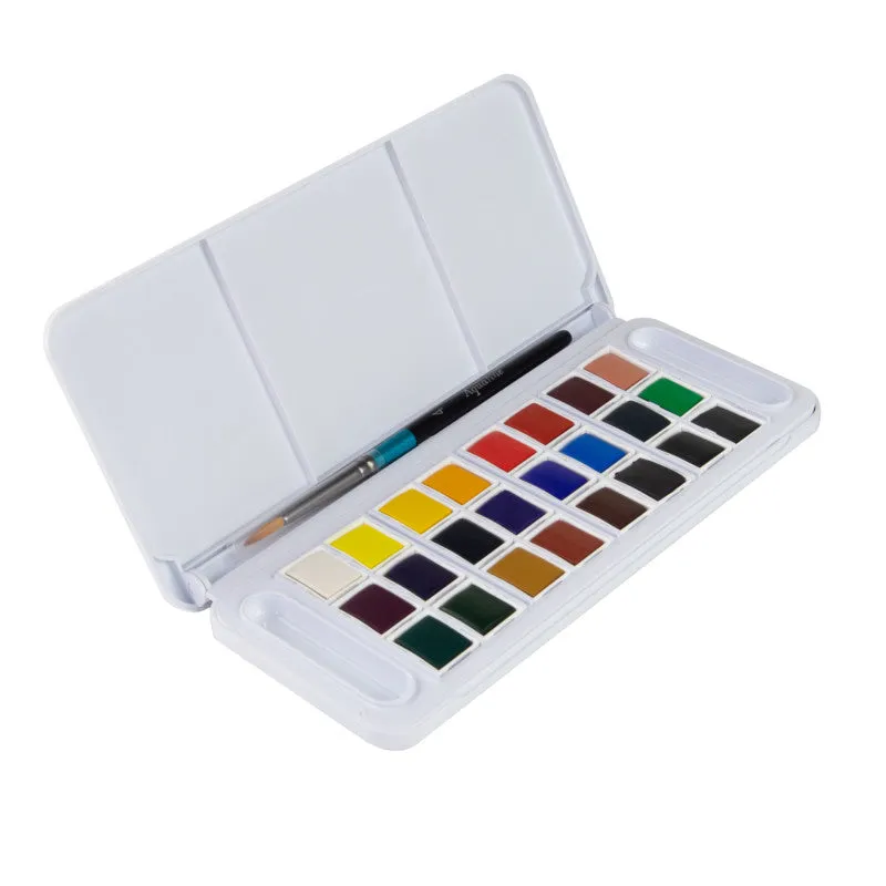 9eAquafine-Watercolor-Paint-Half-Pan-Travel-Set-Assorted-Colors-24-Pieces