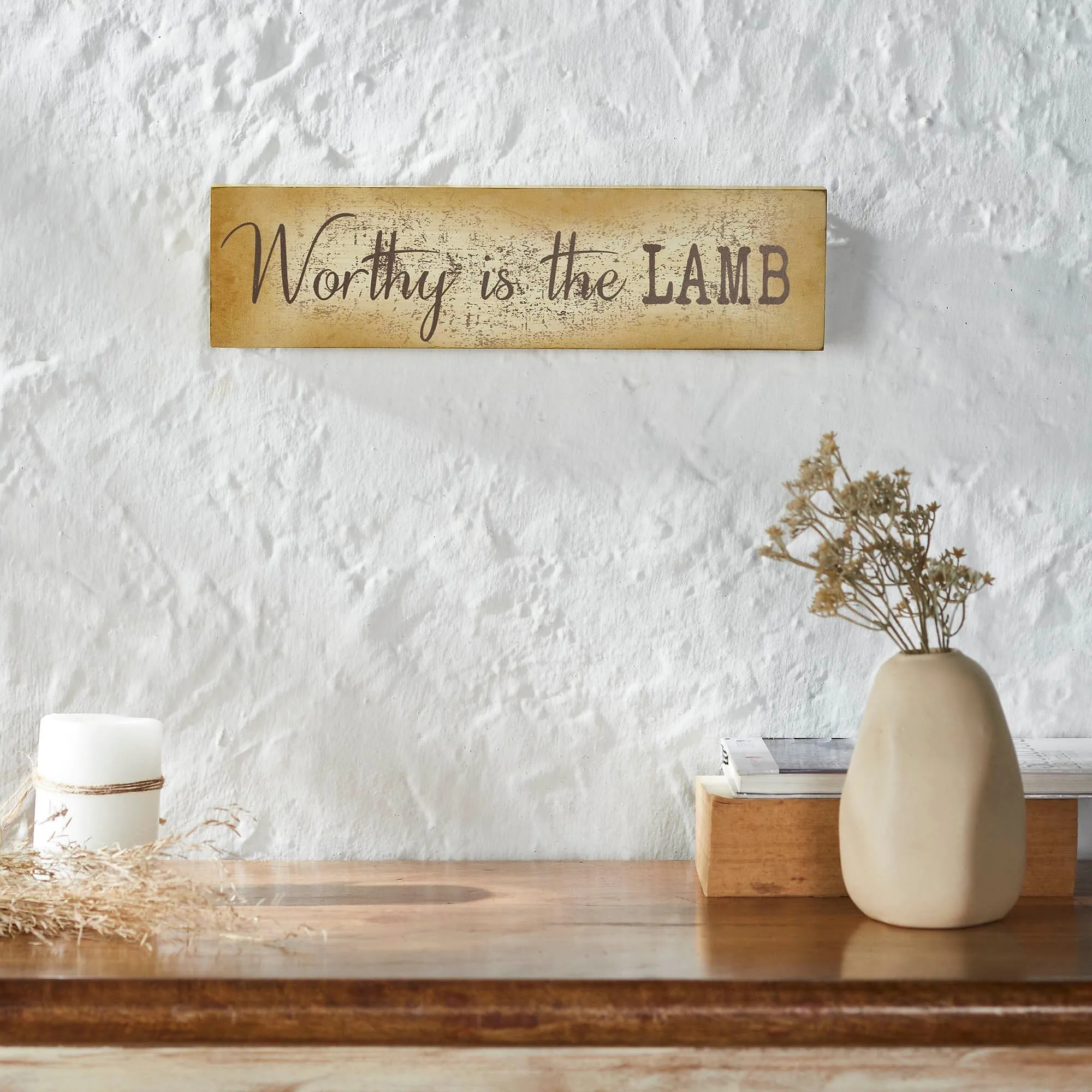9w-Worthy-is-the-Lamb-Wood-Sign-4x15-