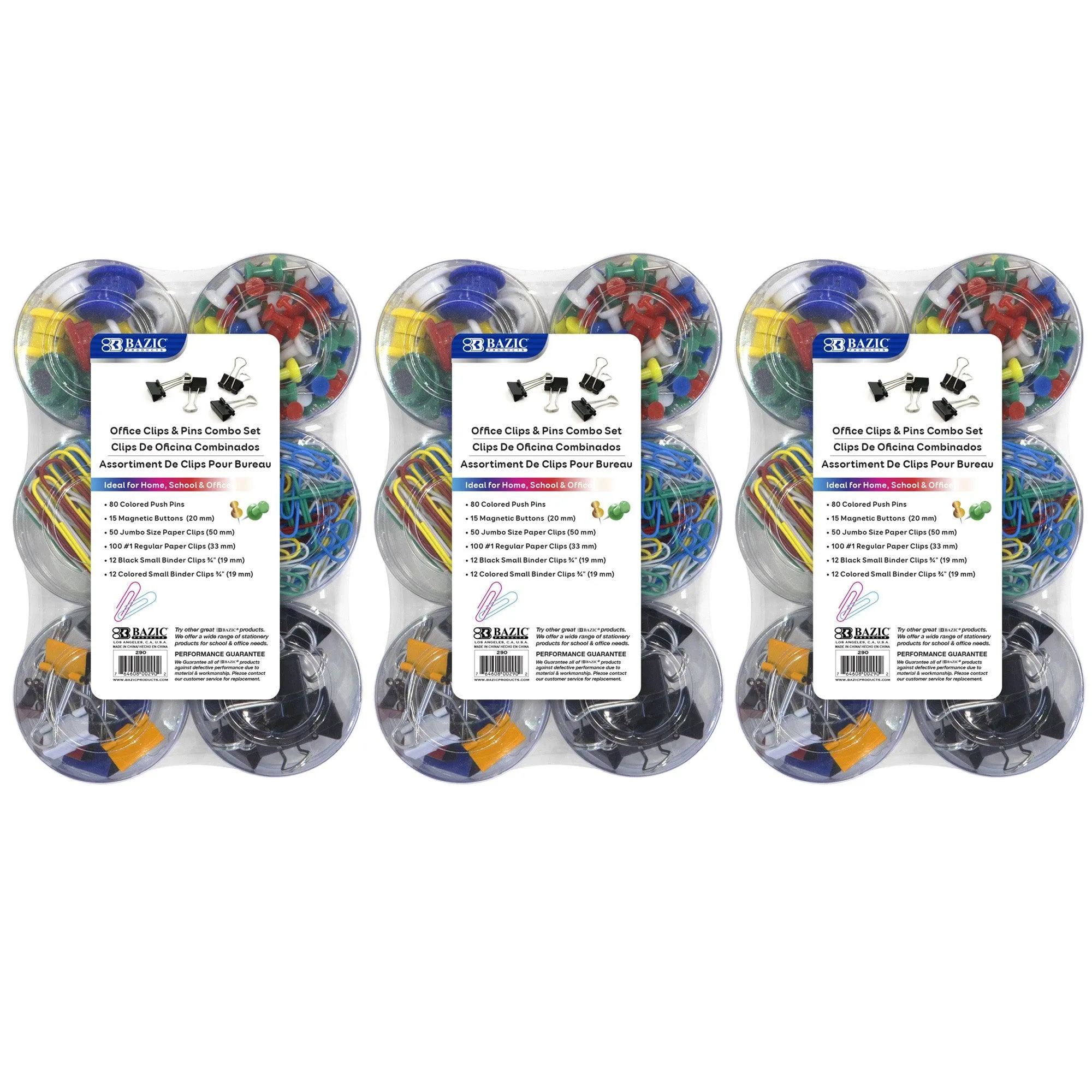 1pPush-Pin-Paper-Clip-Binder-Clip-Magnetic-Button-Combo-Set-269-Pieces-Per-Set-3-Sets