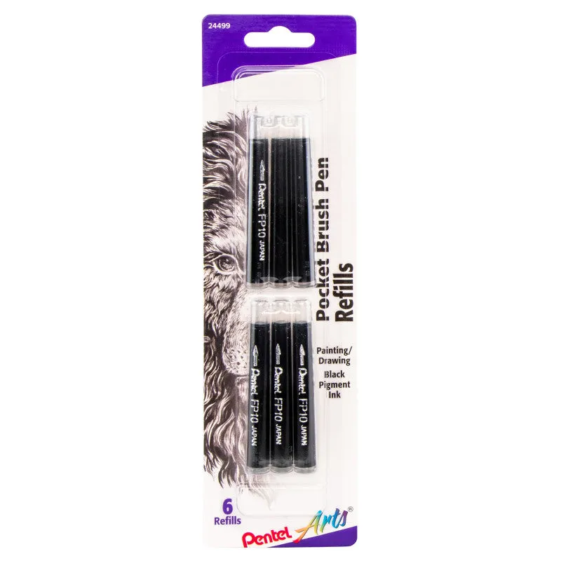2tPocket-Brush-Pen-Refills-Black-Ink-Pack-of-6