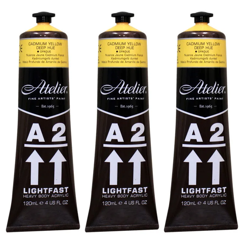 4aA2-Heavy-Body-Lightfast-Artist-Acrylic-4-oz-Cadmium-Yellow-Deep-Hue-Pack-of-3