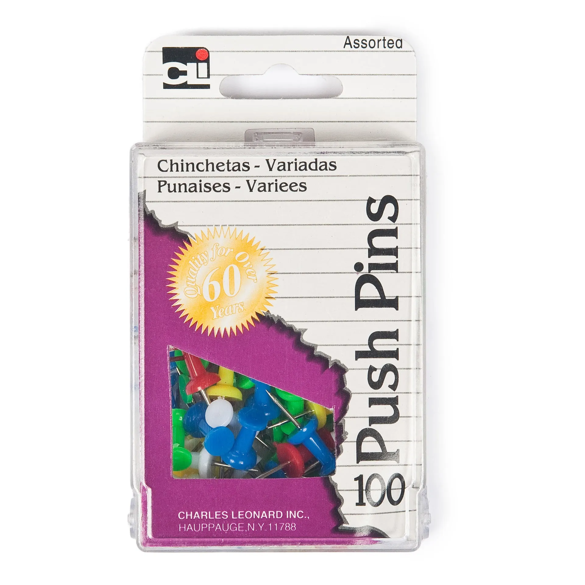 6ePush-Pins-Assorted-Colors-100-Per-Box-10-Boxes_1