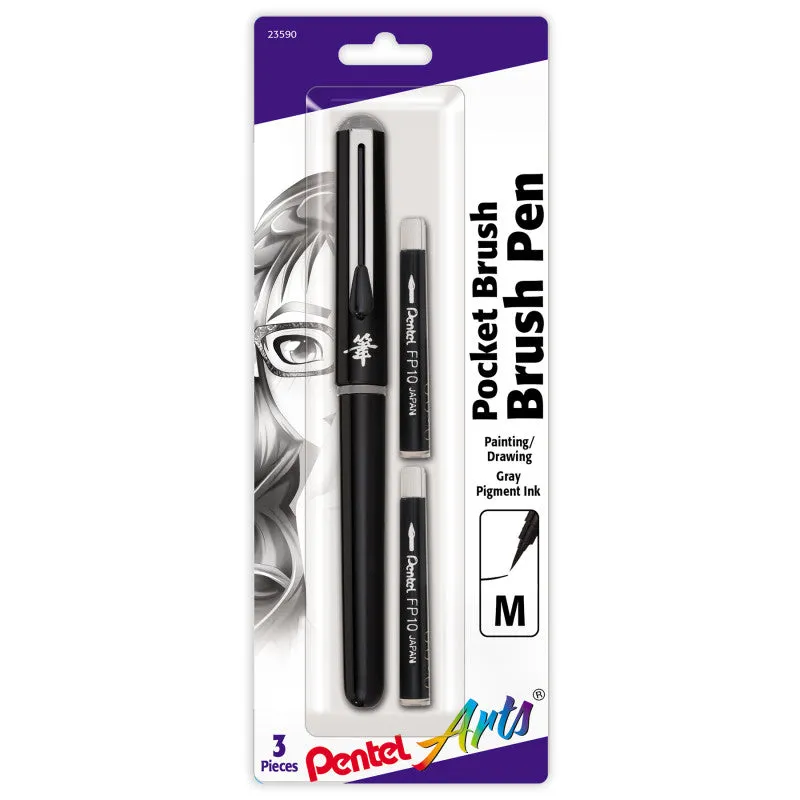 8zPocket-Brush-Pen-with-2-Gray-Refills